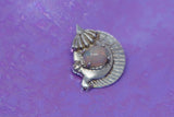 925 silver mini OpalUnicorn Pendant w, authentic jelly opal eye