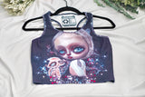 Cosmic Cat Black Yoga Tank Top