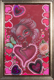 valentine girl (original or print)