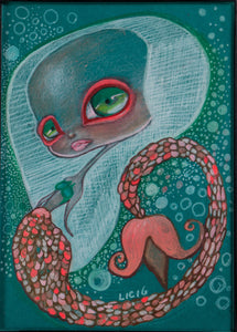 turquoise mermaid (original)