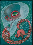 turquoise mermaid (original)