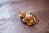 Rose Gold Opal Unicorn Pendant