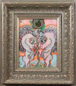 two pf pentacles - unicorns (original)