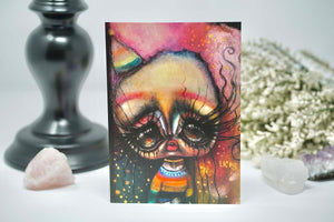 Sad Clown Postcard