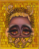 honey queen 4.5" x 5.5"