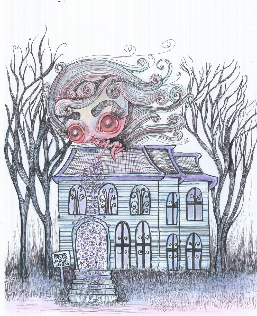 haunted house (print)