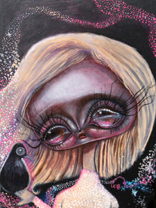 Lenore (8"x10" Original Acrylic on wood panel )