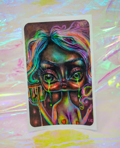 rainbow tears sticker