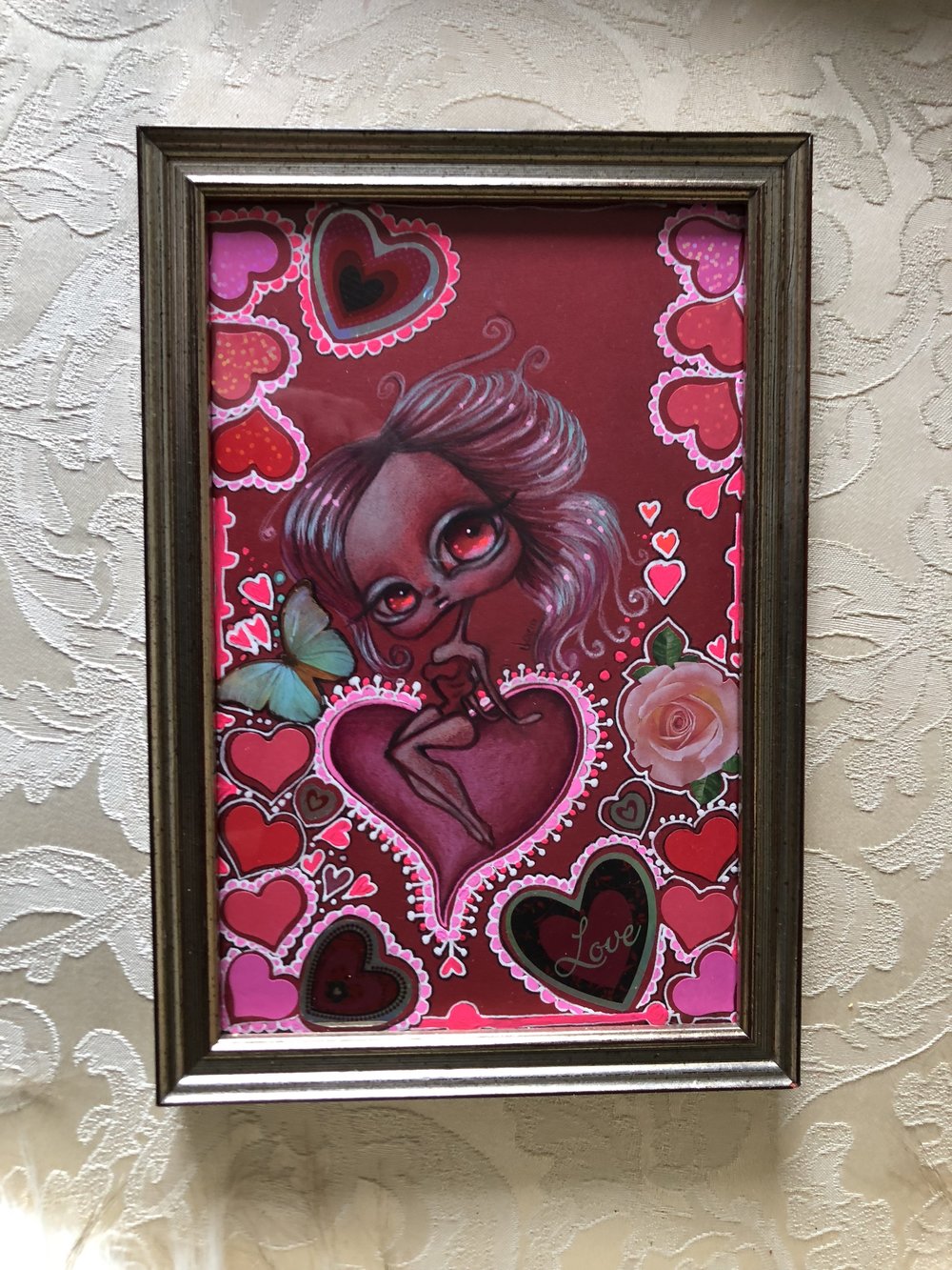 valentine girl (original or print)